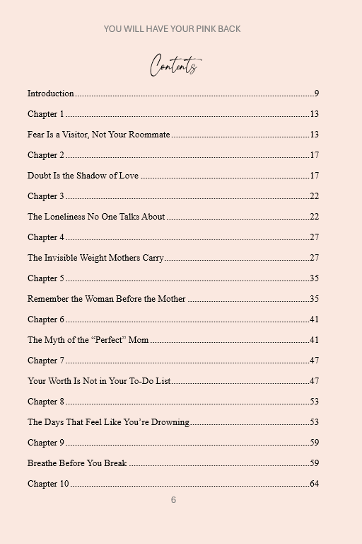 You Will Have Your Pink Back E-book