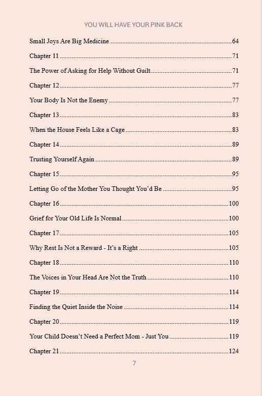 You Will Have Your Pink Back E-book