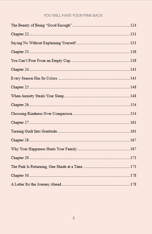 You Will Have Your Pink Back E-book