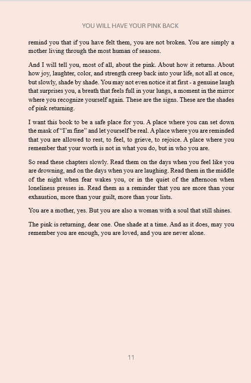 You Will Have Your Pink Back E-book